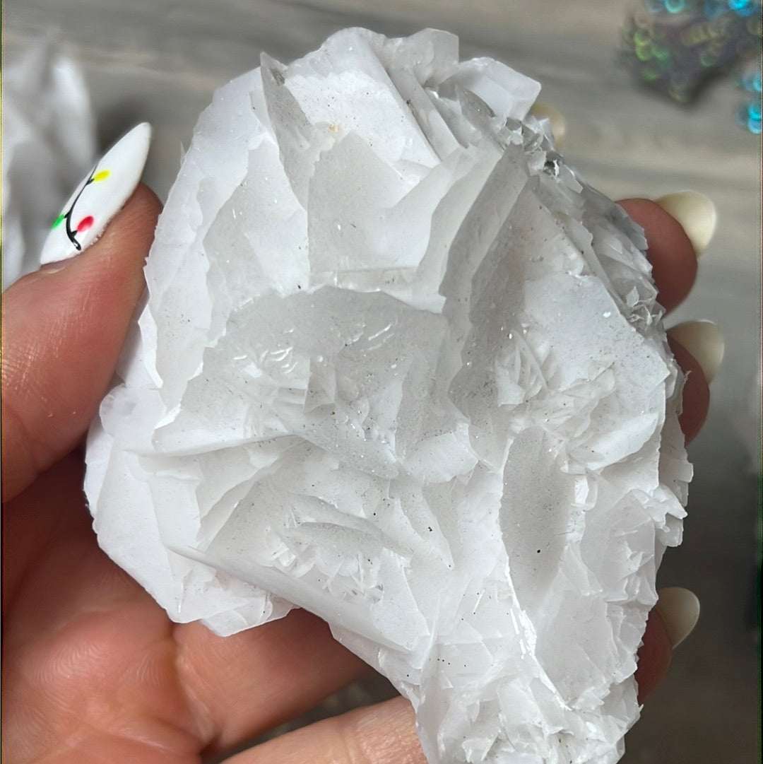 Rose Petal Calcite Specimen