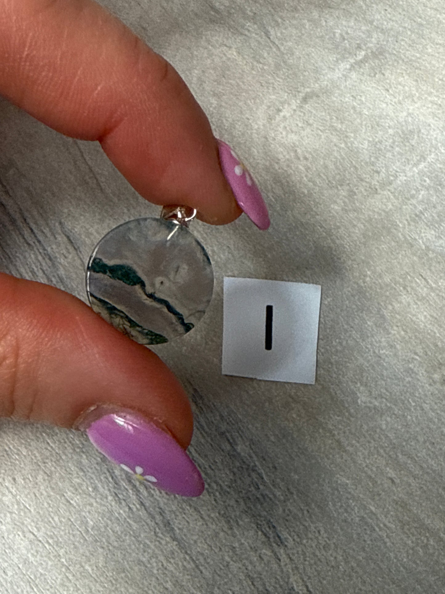 Moss Agate Sterling Pendant