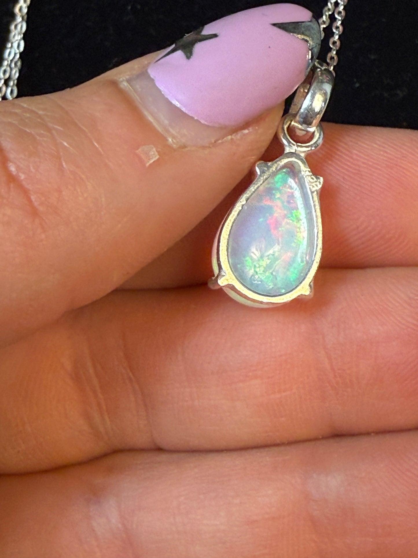 Ethiopian Opal 925 Sterling Pendant