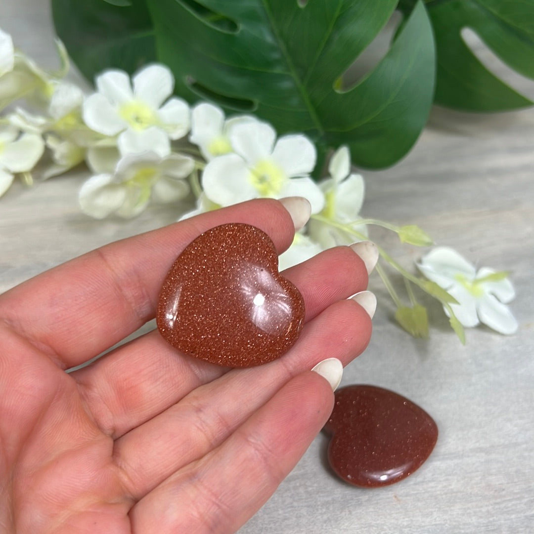 Goldstone Brown Sandstone Heart