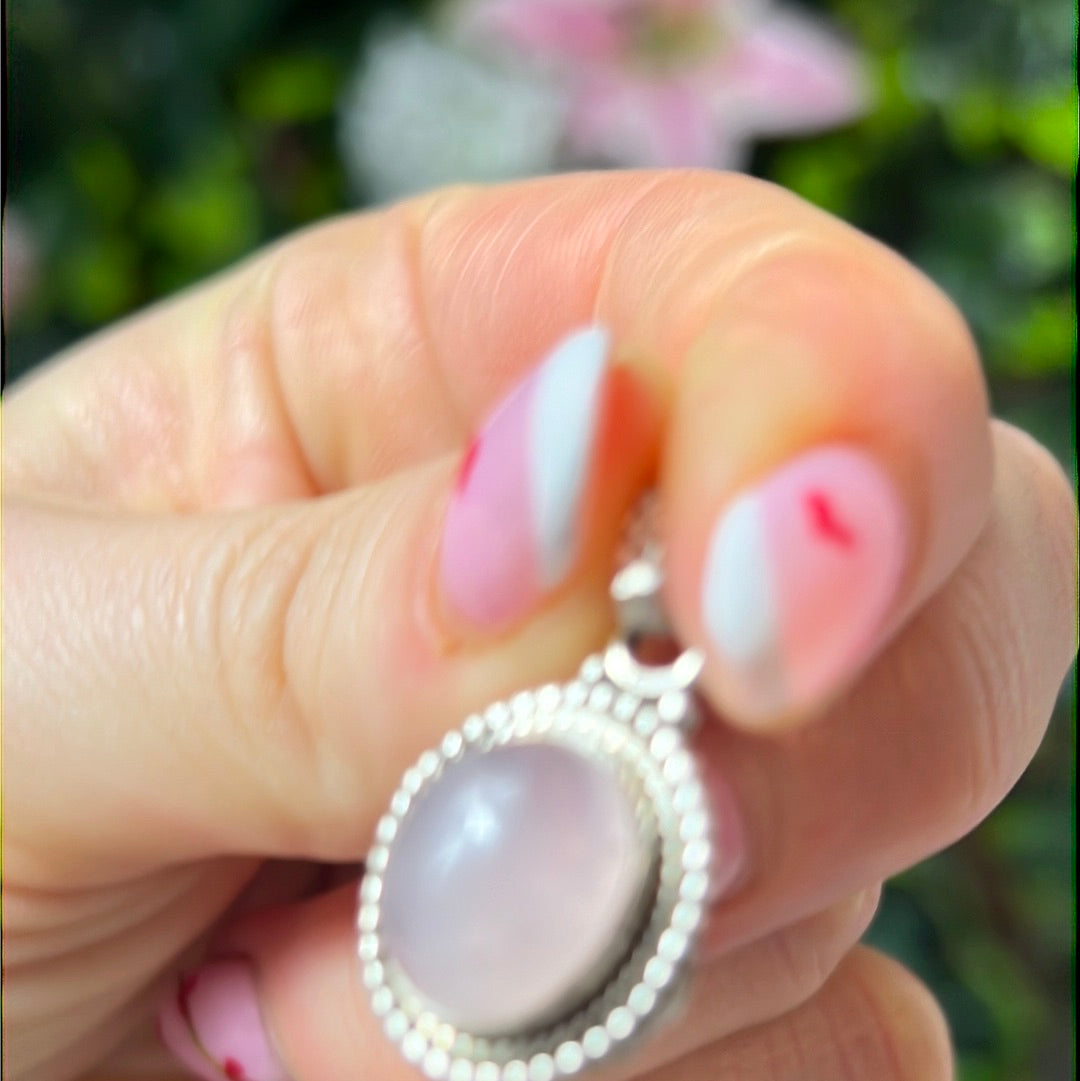 Morganite 925 Sterling Silver Pendant