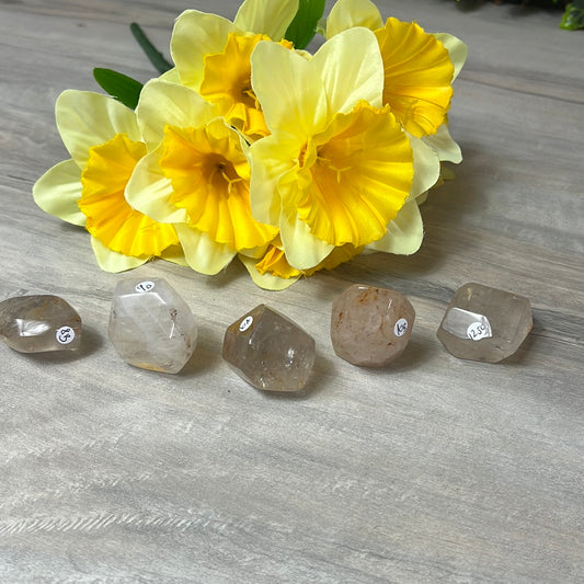 Pyrite in Quartz Freeform Polished Specimen