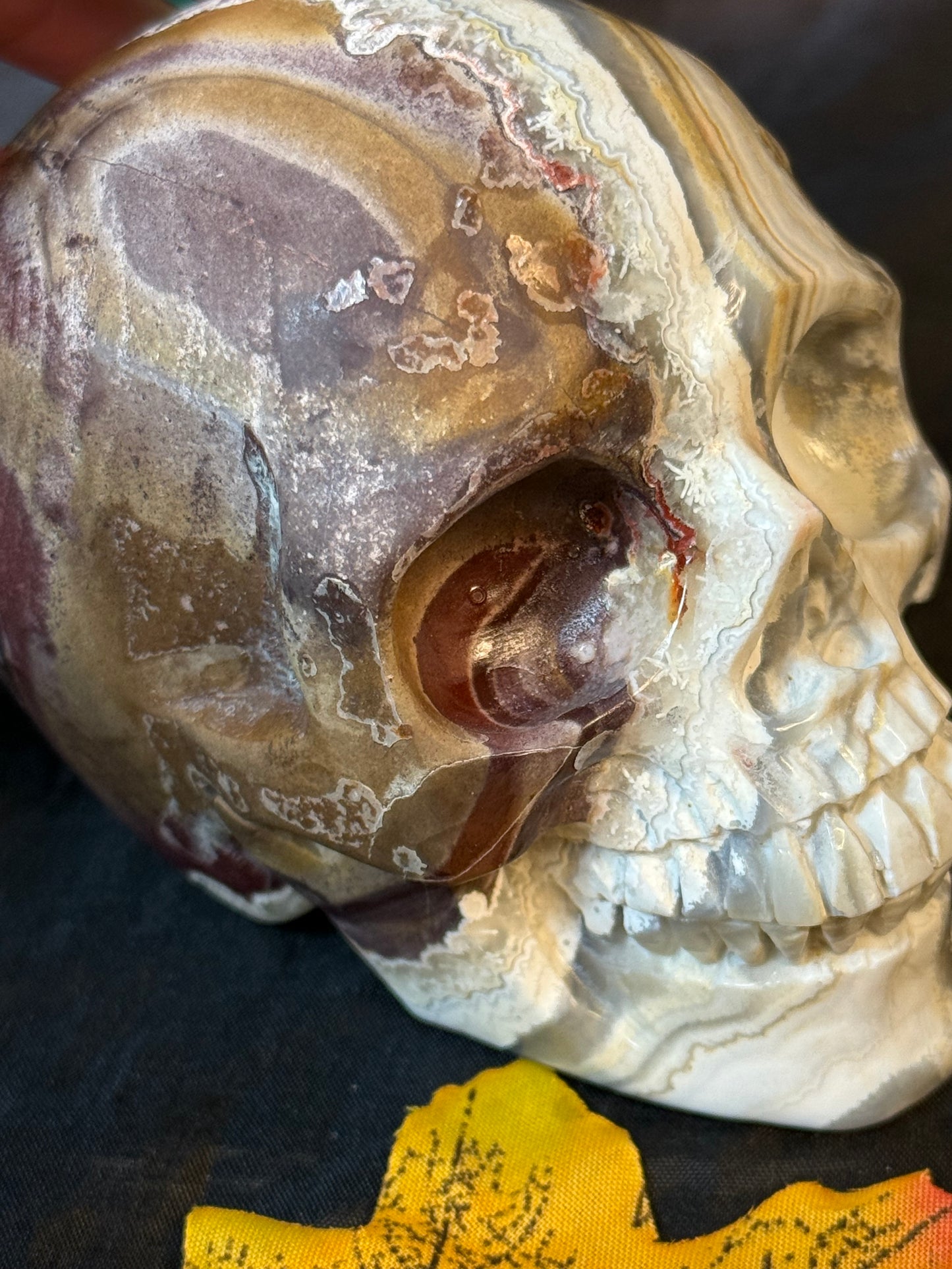 Mexican Agate Skull
