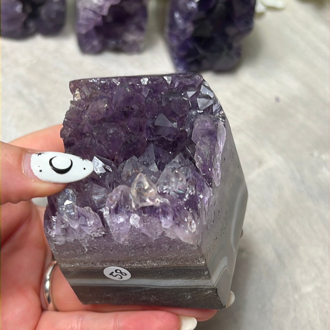 A Amethyst Agate Tower Points