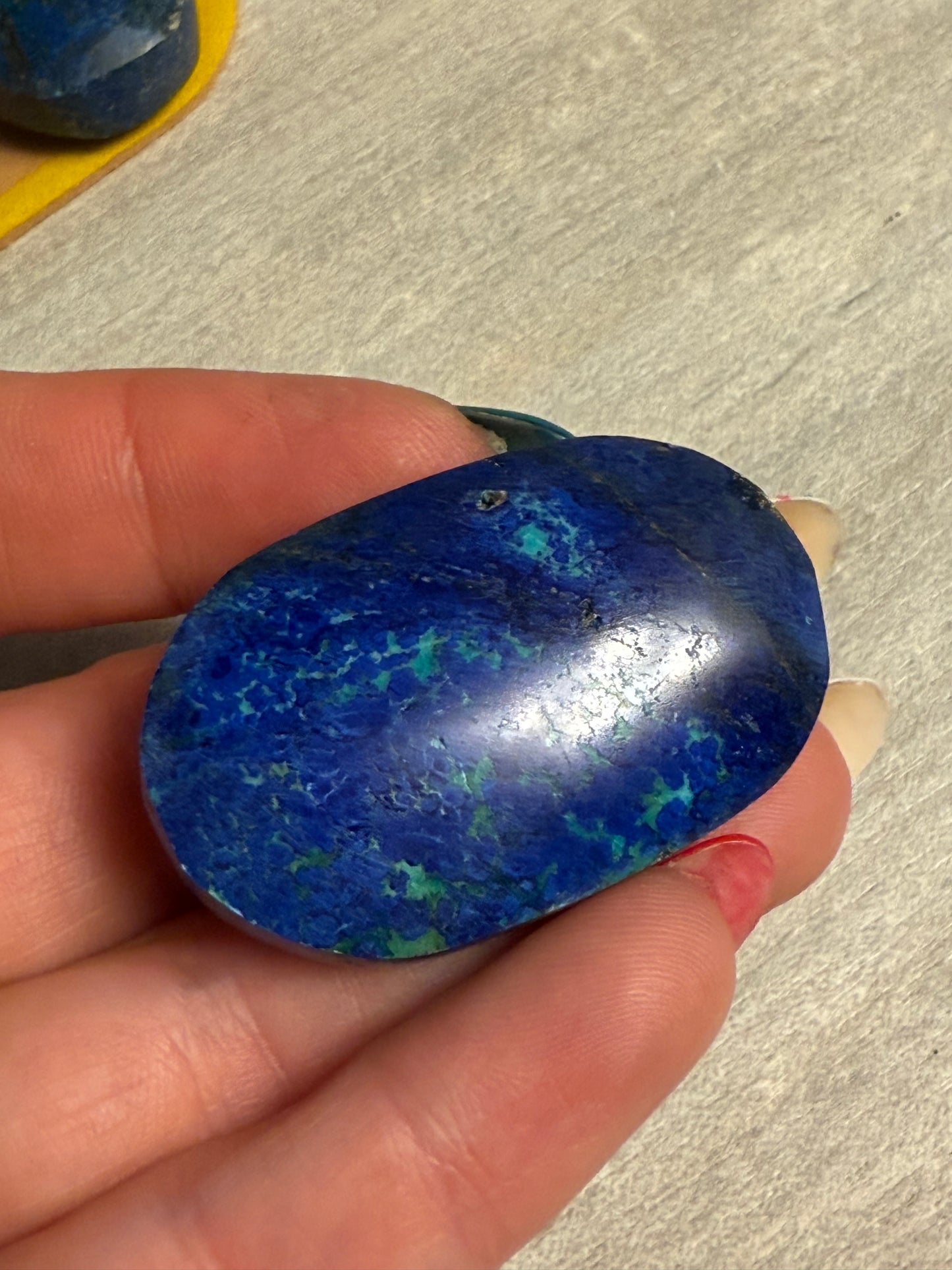 Azurite Palm Stone