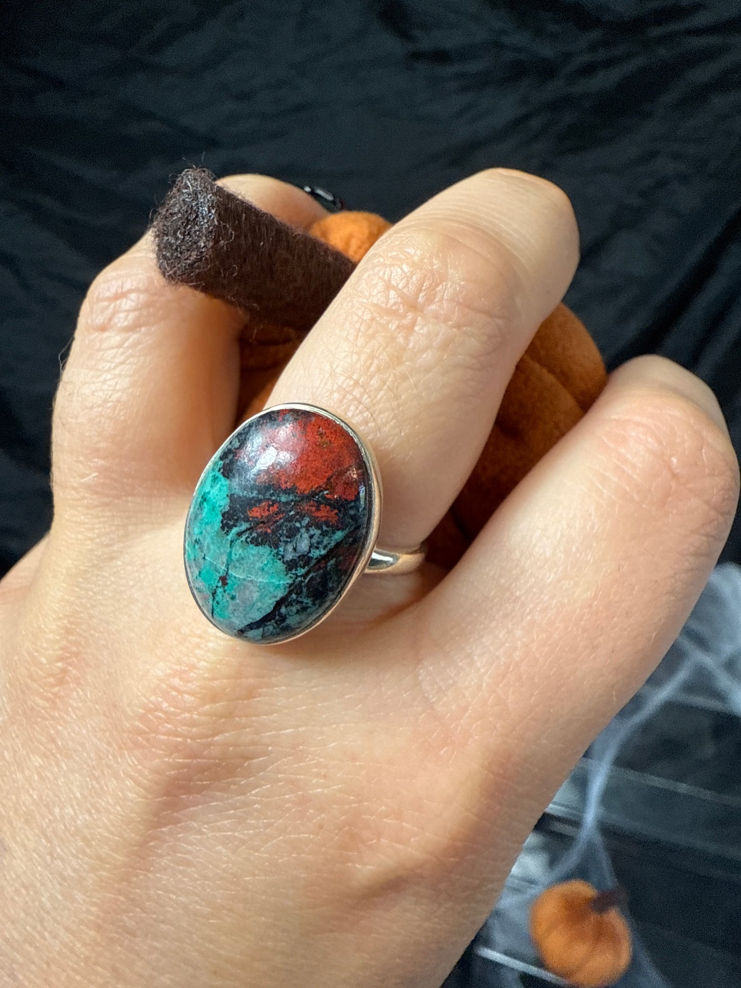 Sorona Sunrise 925 Sterling Silver Ring - Size P 1/2