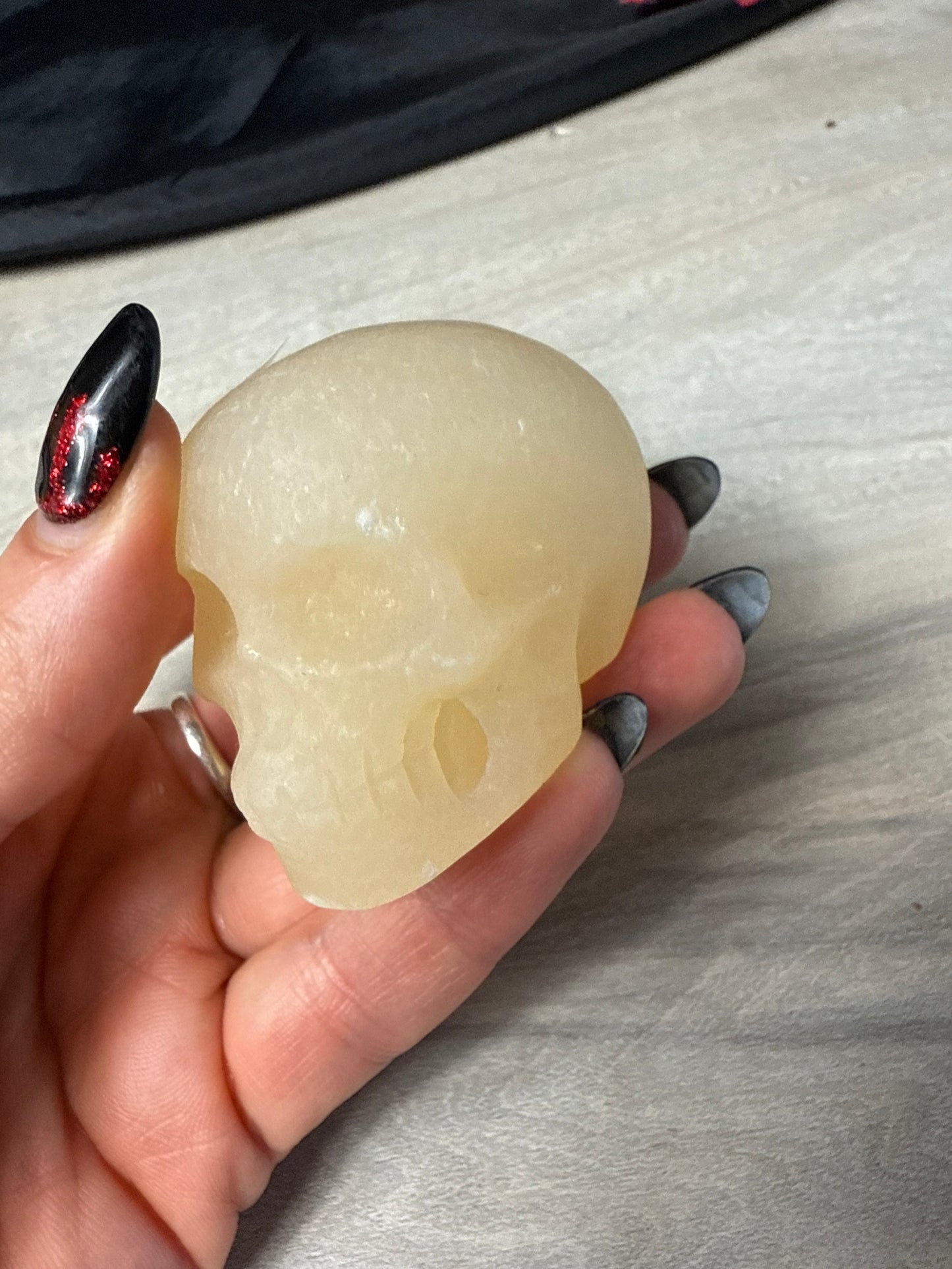 Orange Calcite Skull