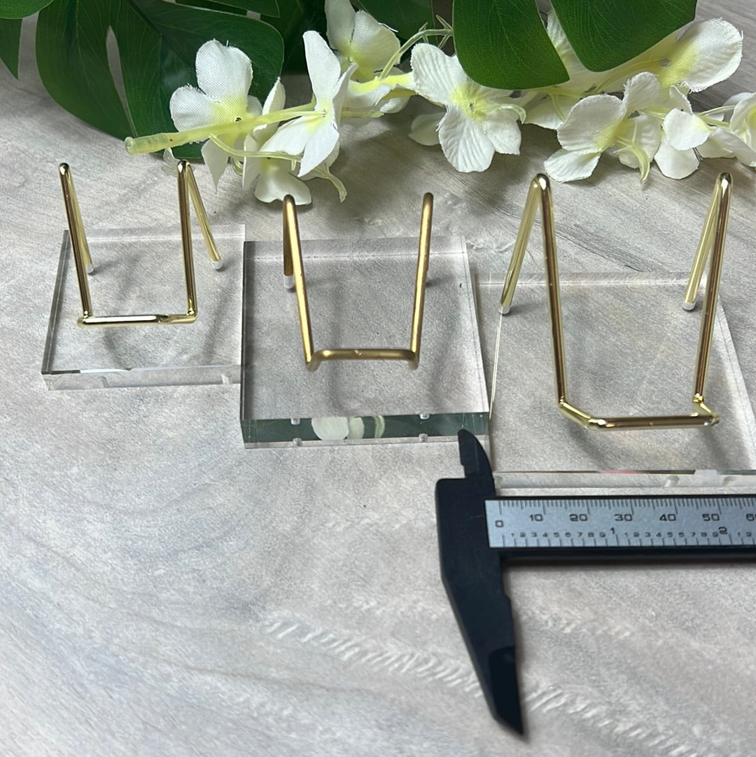 Plastic Perspex Arm Gold Display Stand
