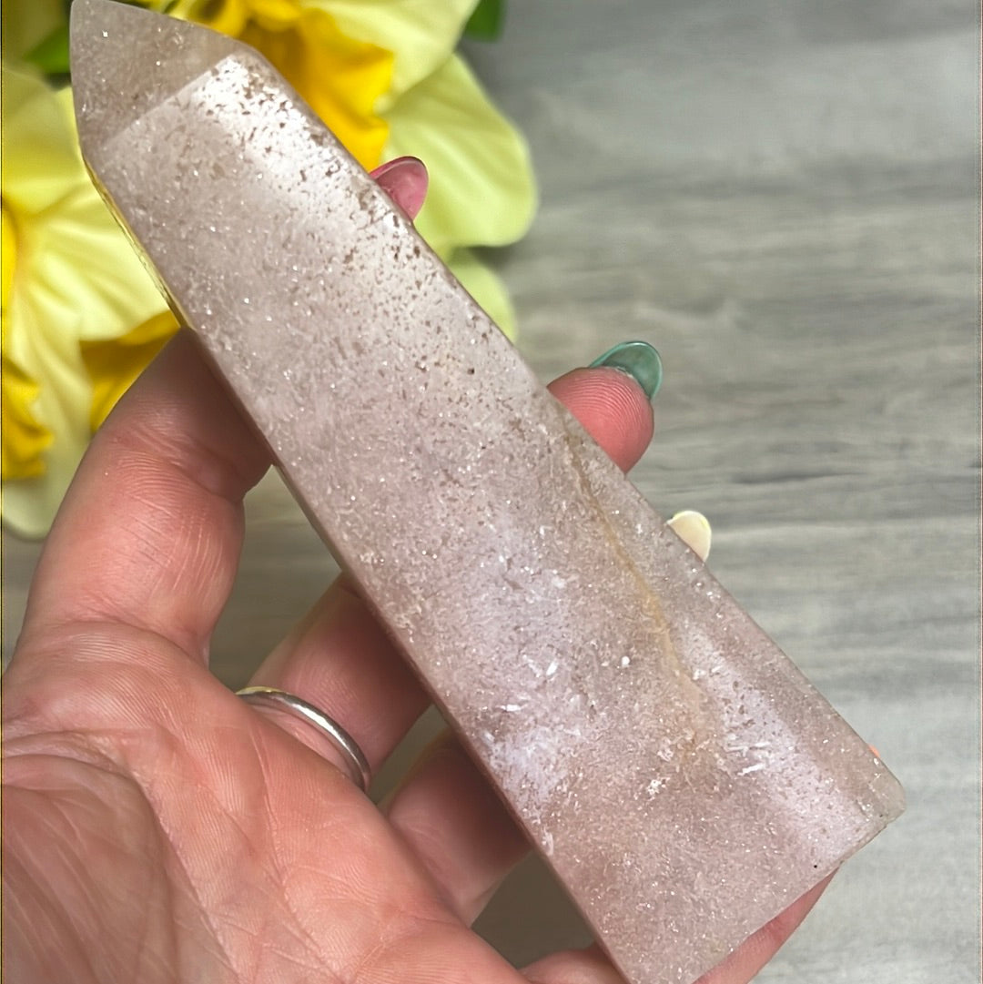 Brazilian Pink Amethyst Tower Point