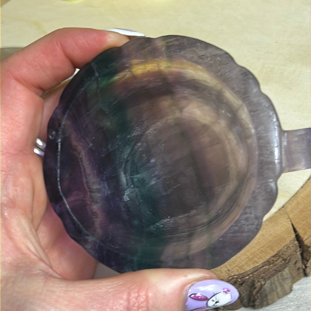 Fluorite Hand Carved Cup
