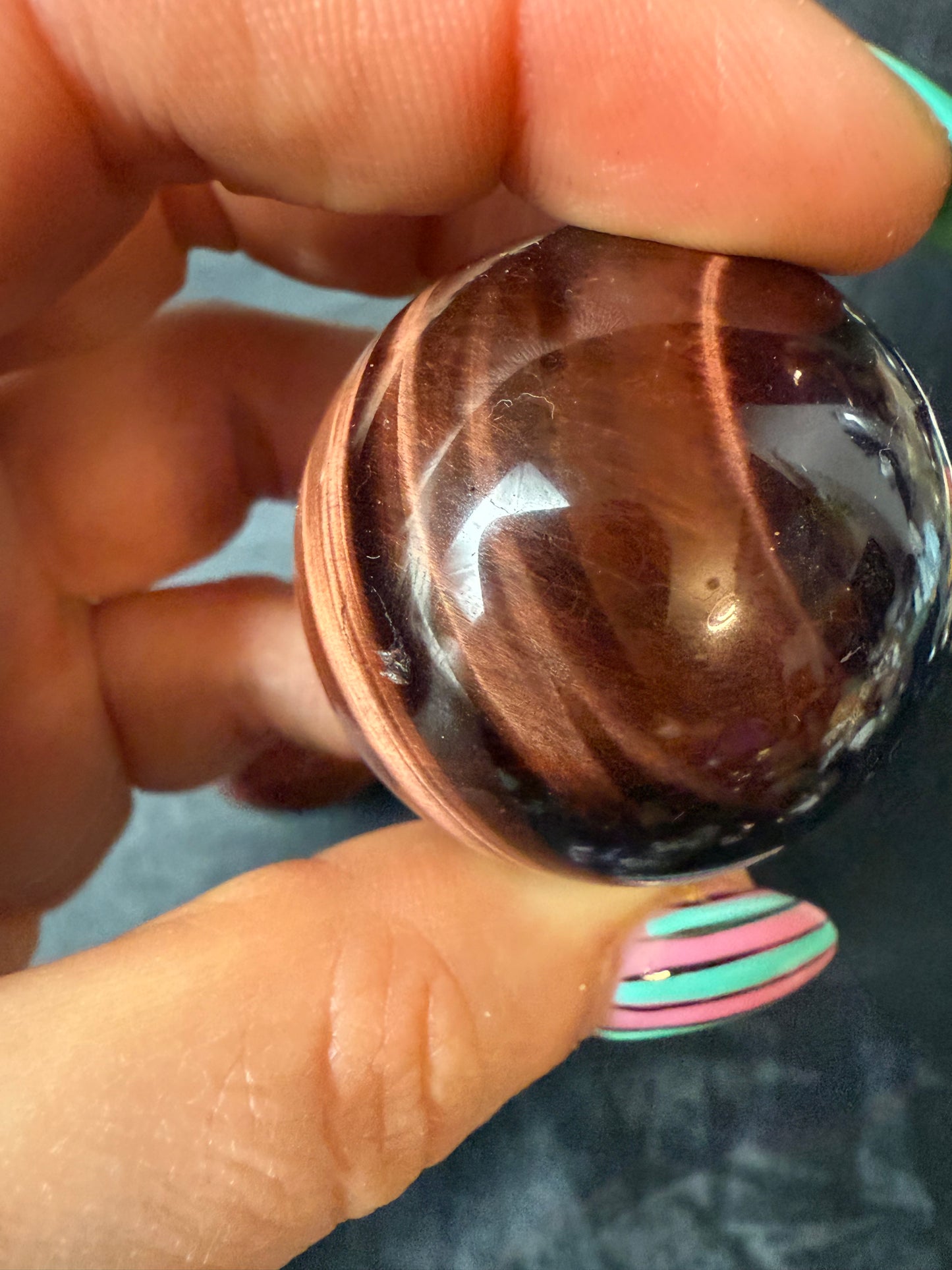 Red Tigers Eye Sphere