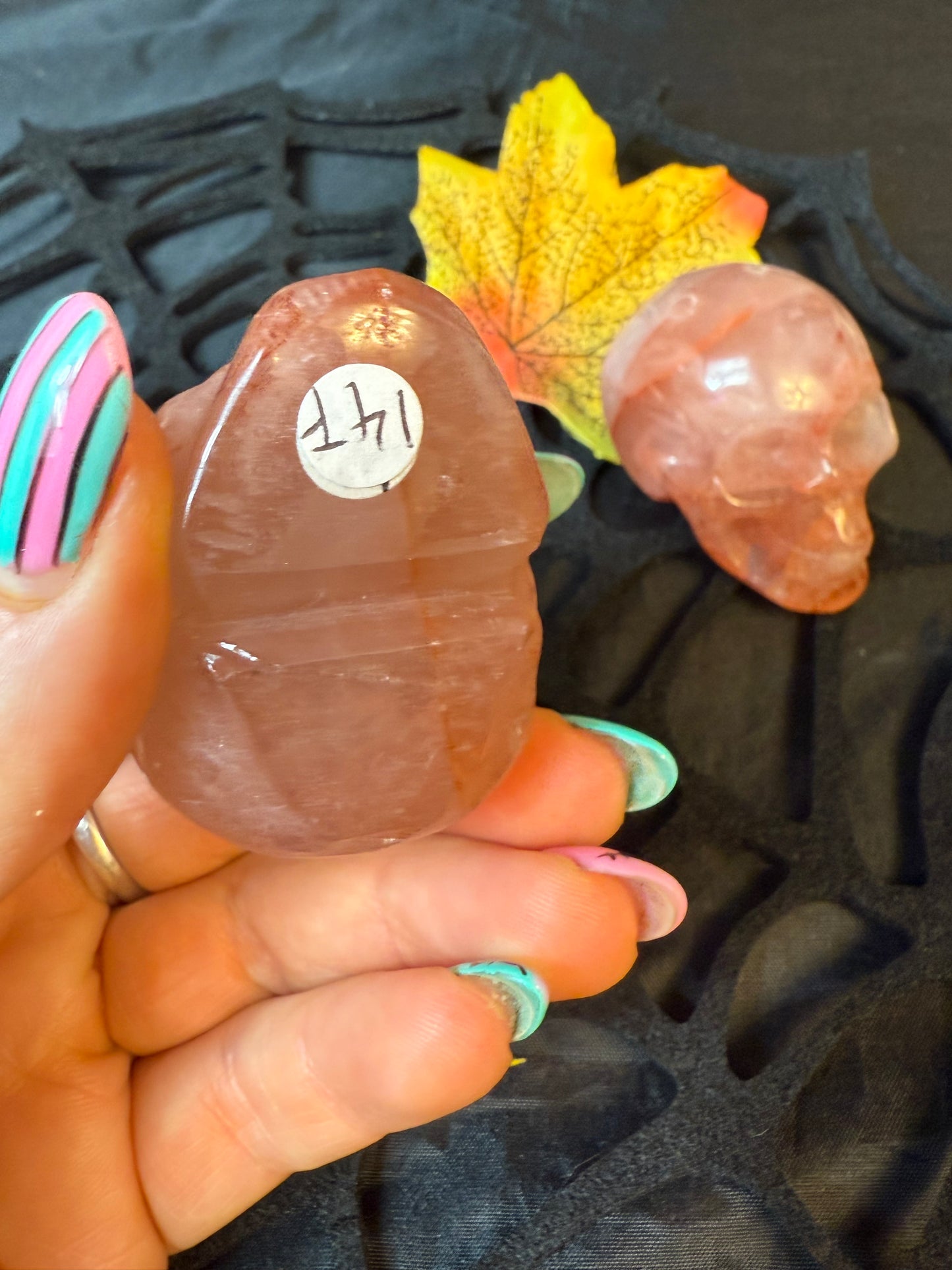 Fire Quartz Skull