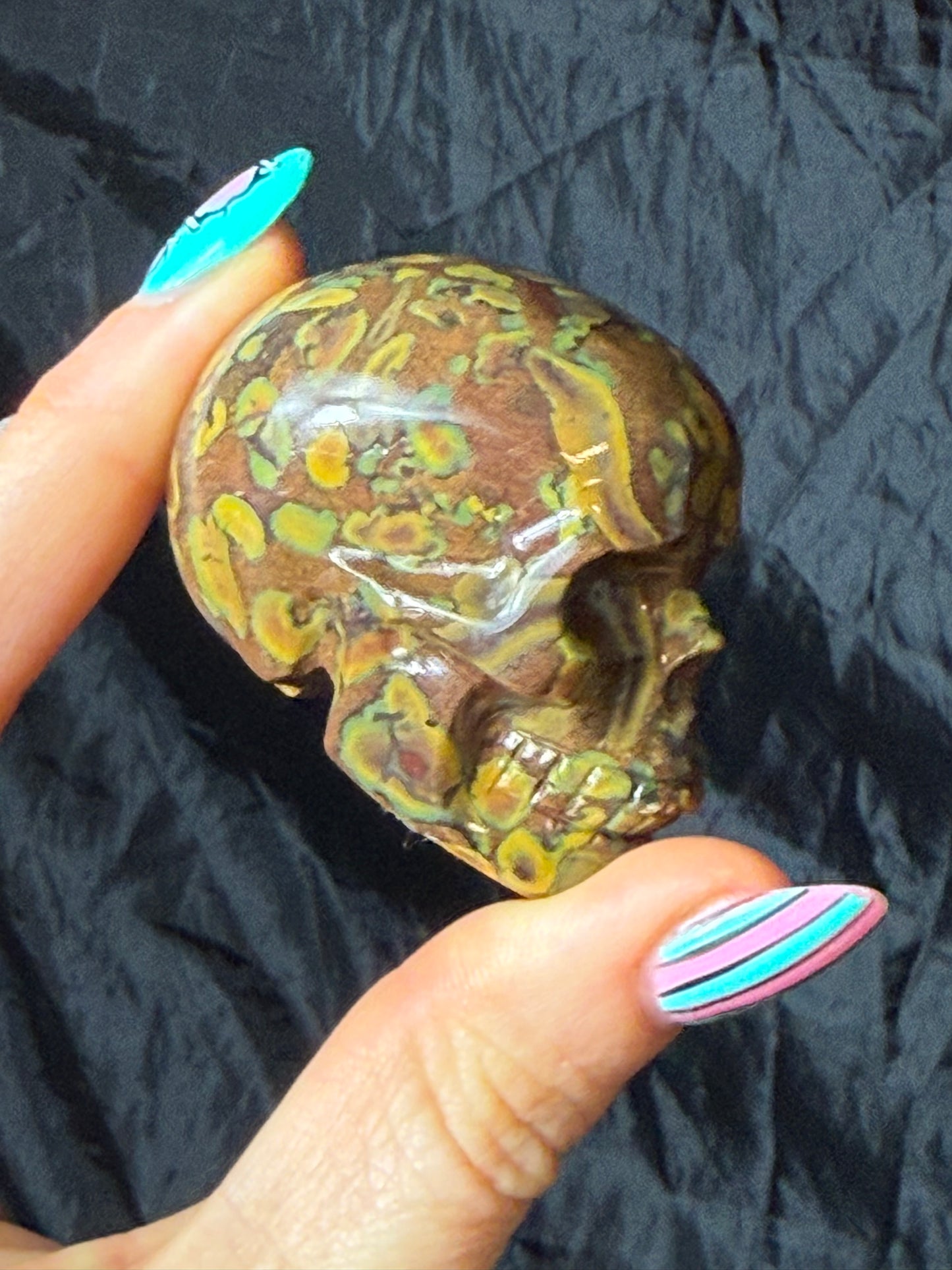 Fruit Jasper Skull