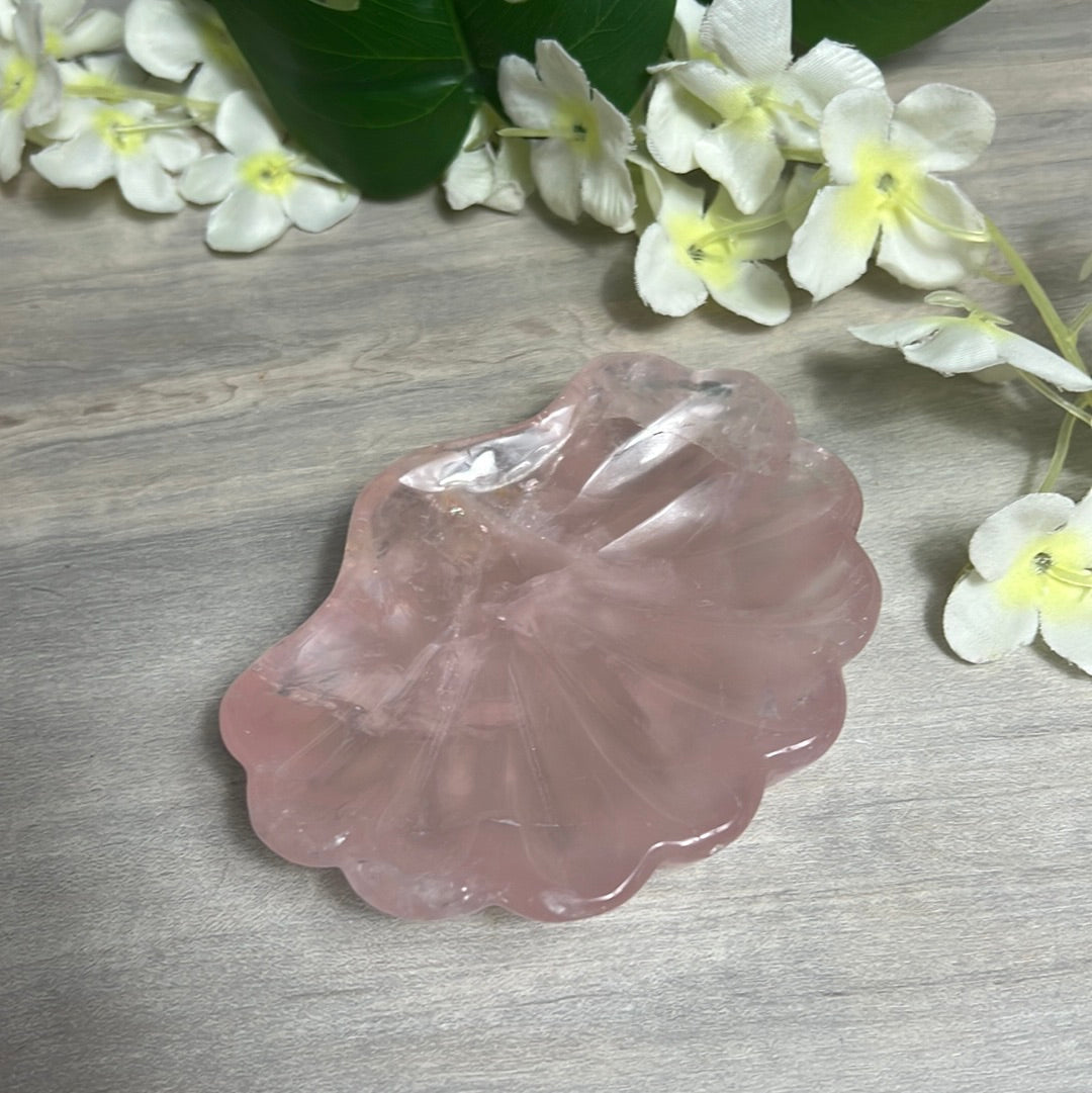 Rose Quartz Shell / Charging Bowl