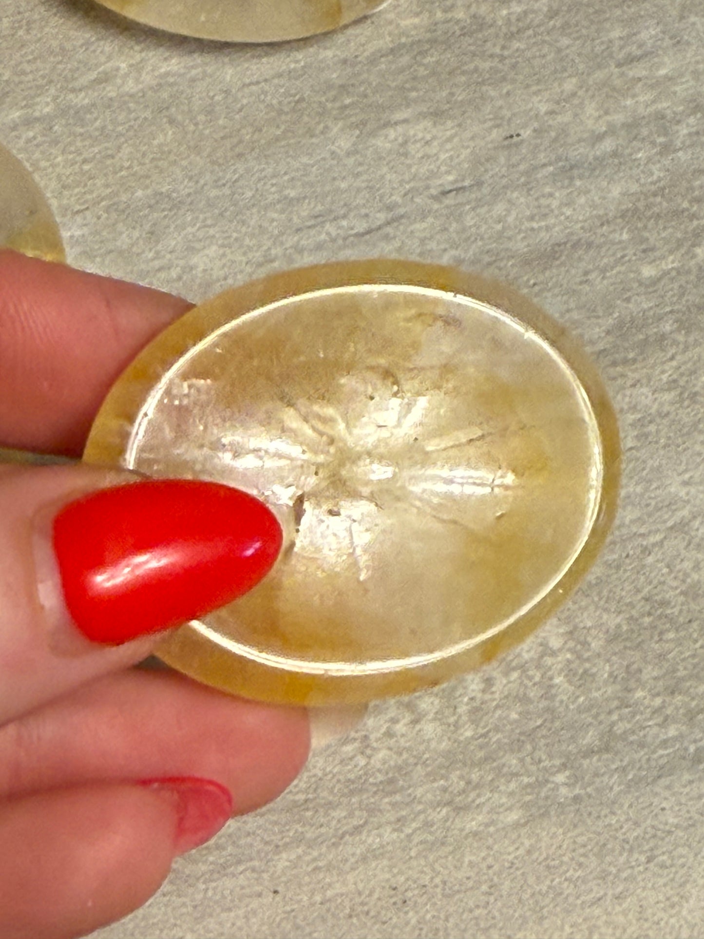 Golden Healer Palm Worry Stone