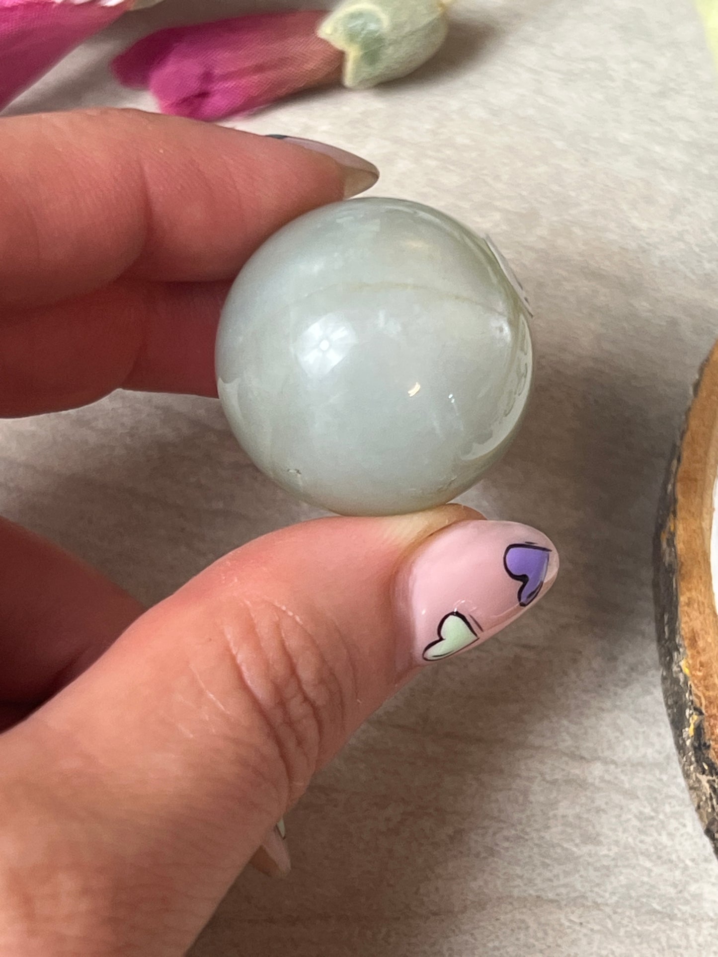 Sage Green Moonstone Sphere