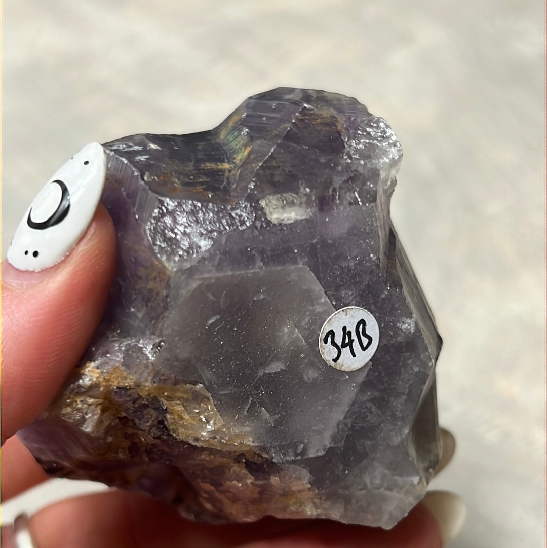 Amethyst Half & Half Polished Raw Tower Points