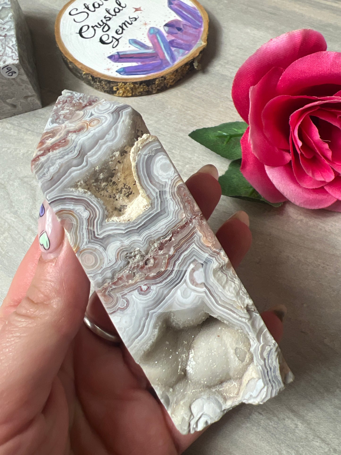 Mexican Agate tower point