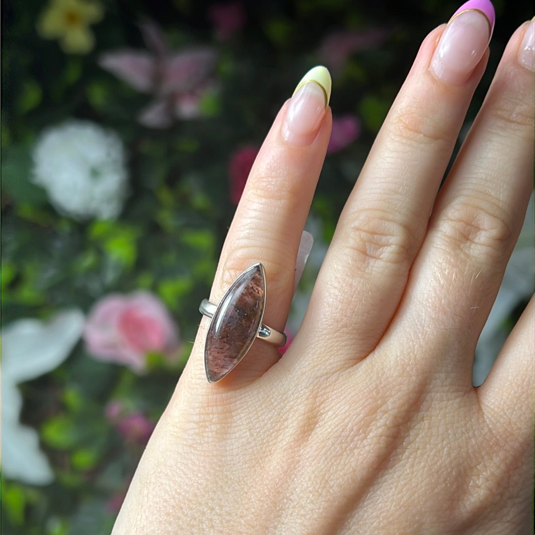 Super Seven 925 Silver Ring -  Size J 1/2