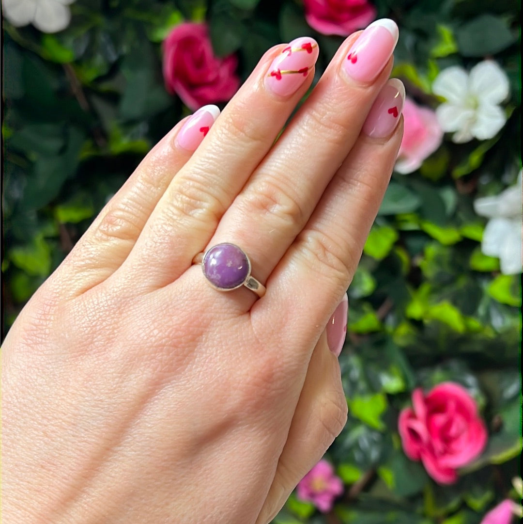 Phosphosiderite 925 Silver Ring - Size P - P 1/2