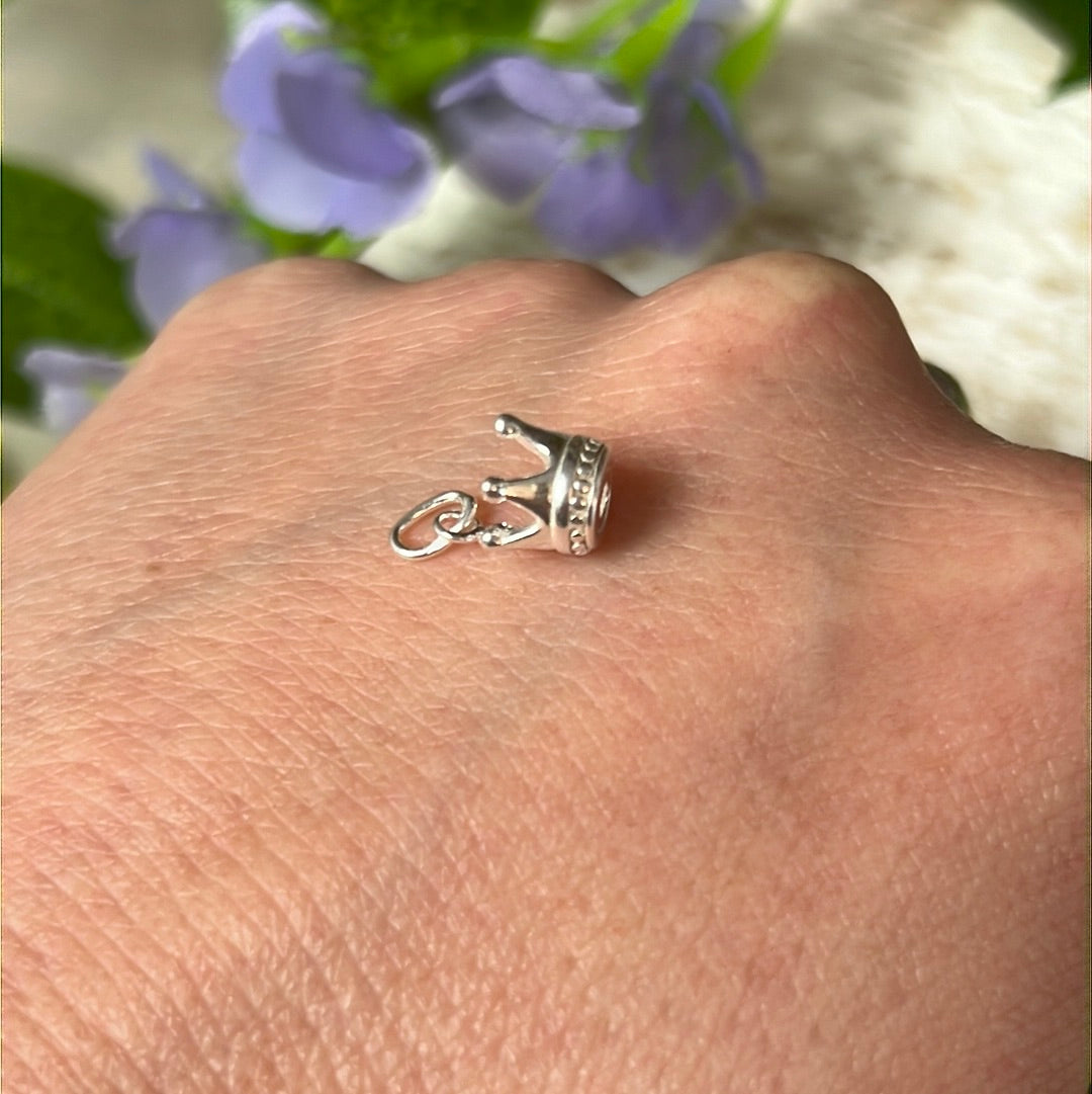 Crown 925 Sterling Silver Pendant Charm
