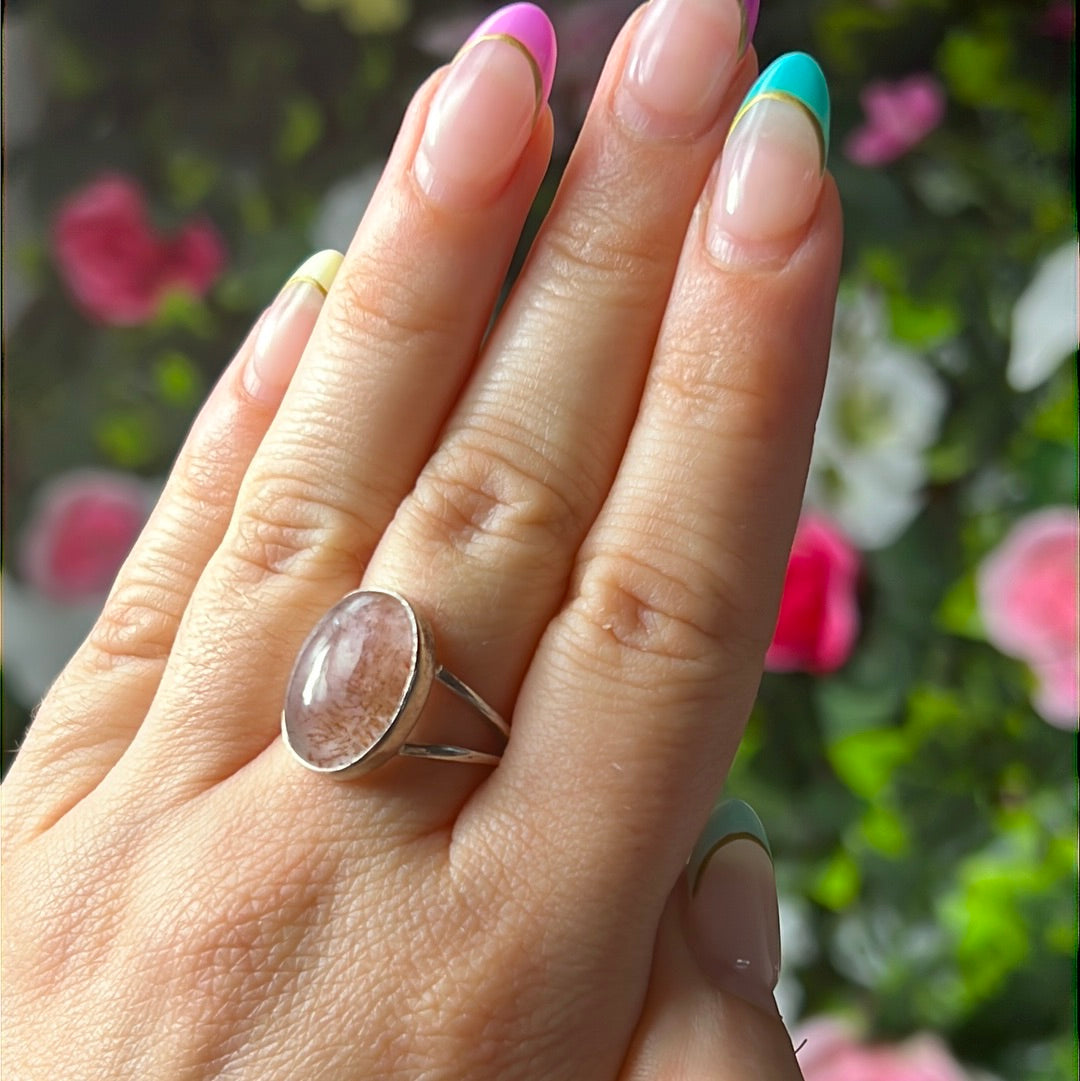 Super Seven 925 Silver Ring -  Size N 1/2 - O