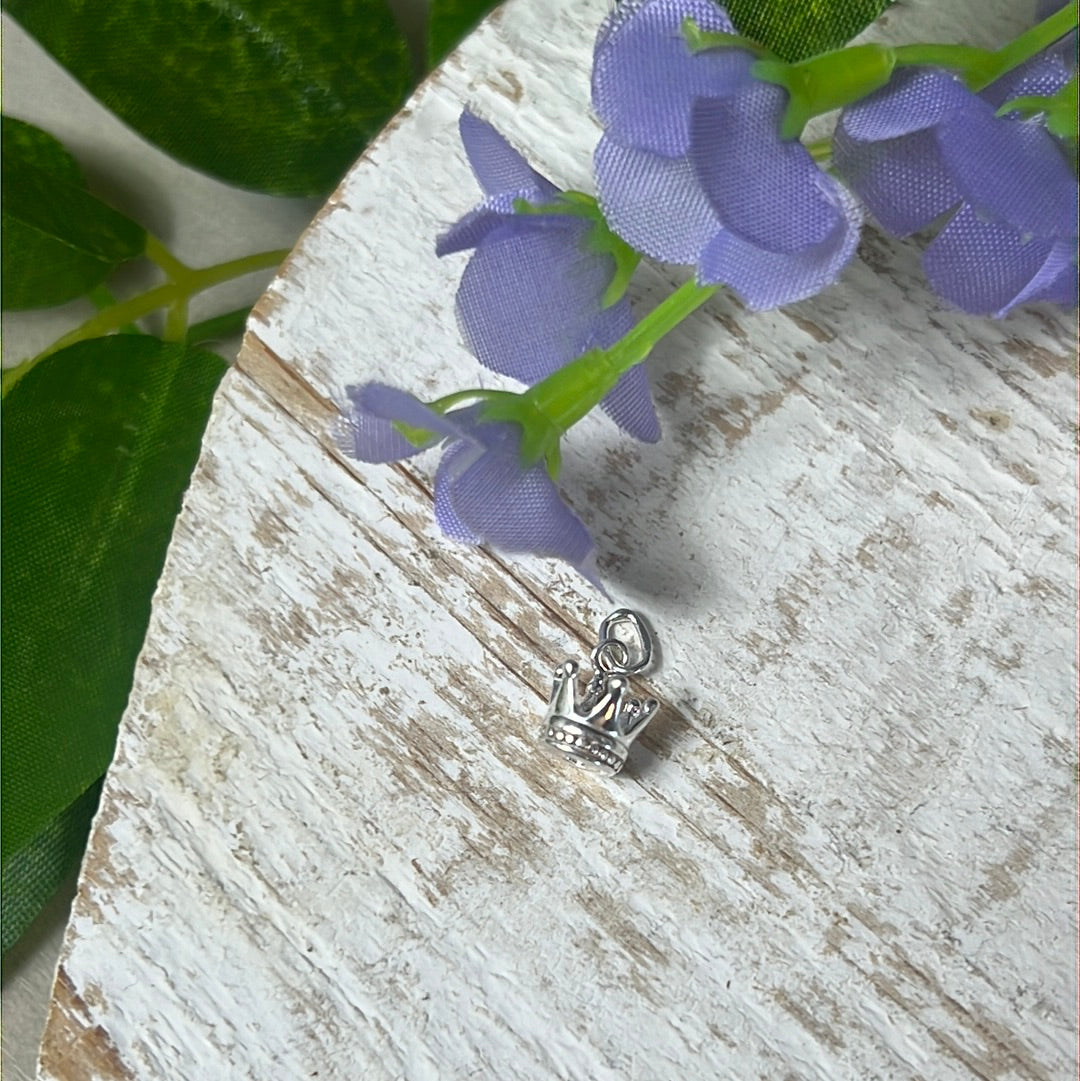 Crown 925 Sterling Silver Pendant Charm