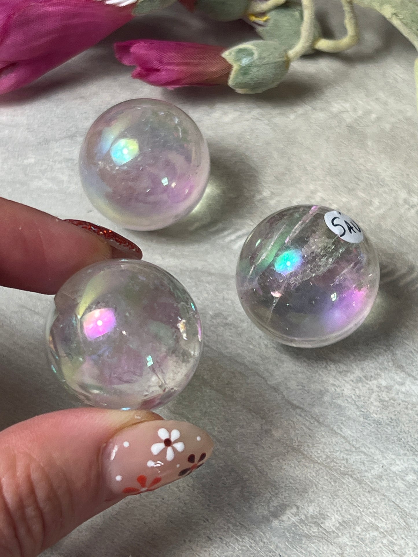 Aura Angel Quartz Sphere 25mm