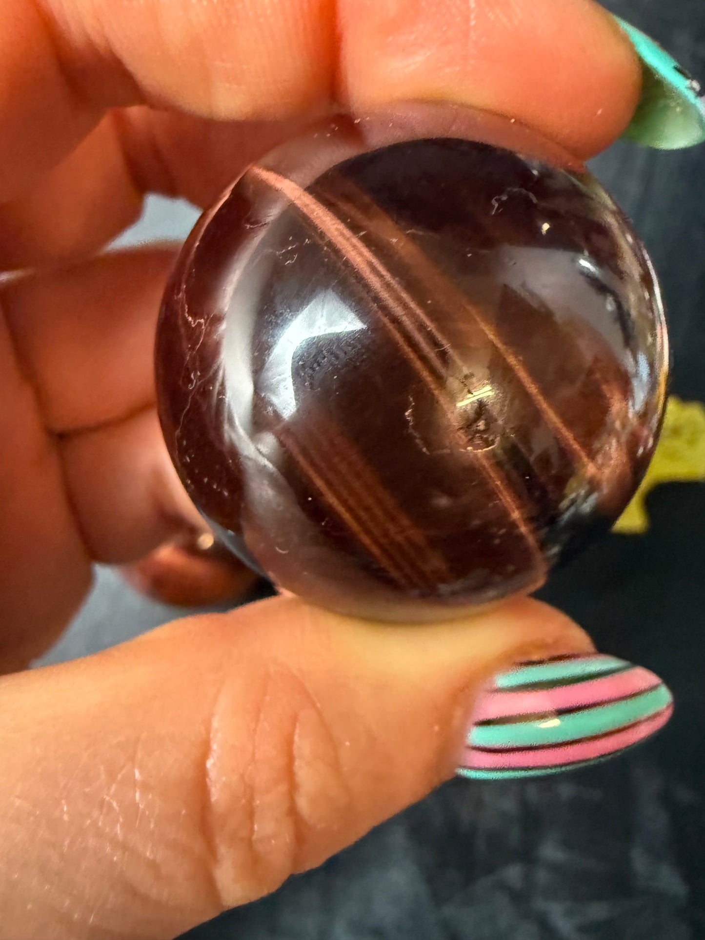 Red Tigers Eye Sphere