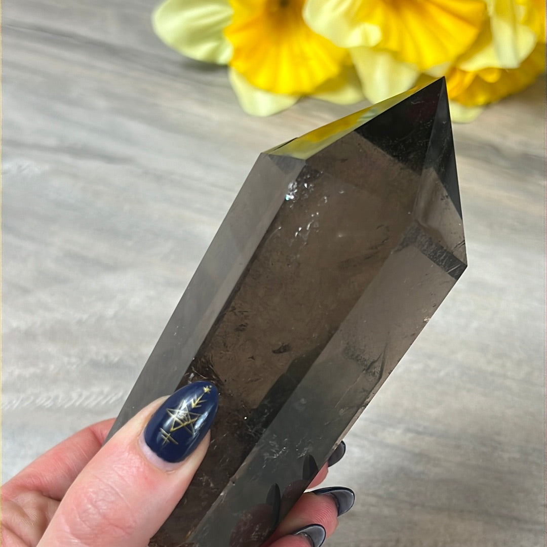 Smoky Quartz Point Wand