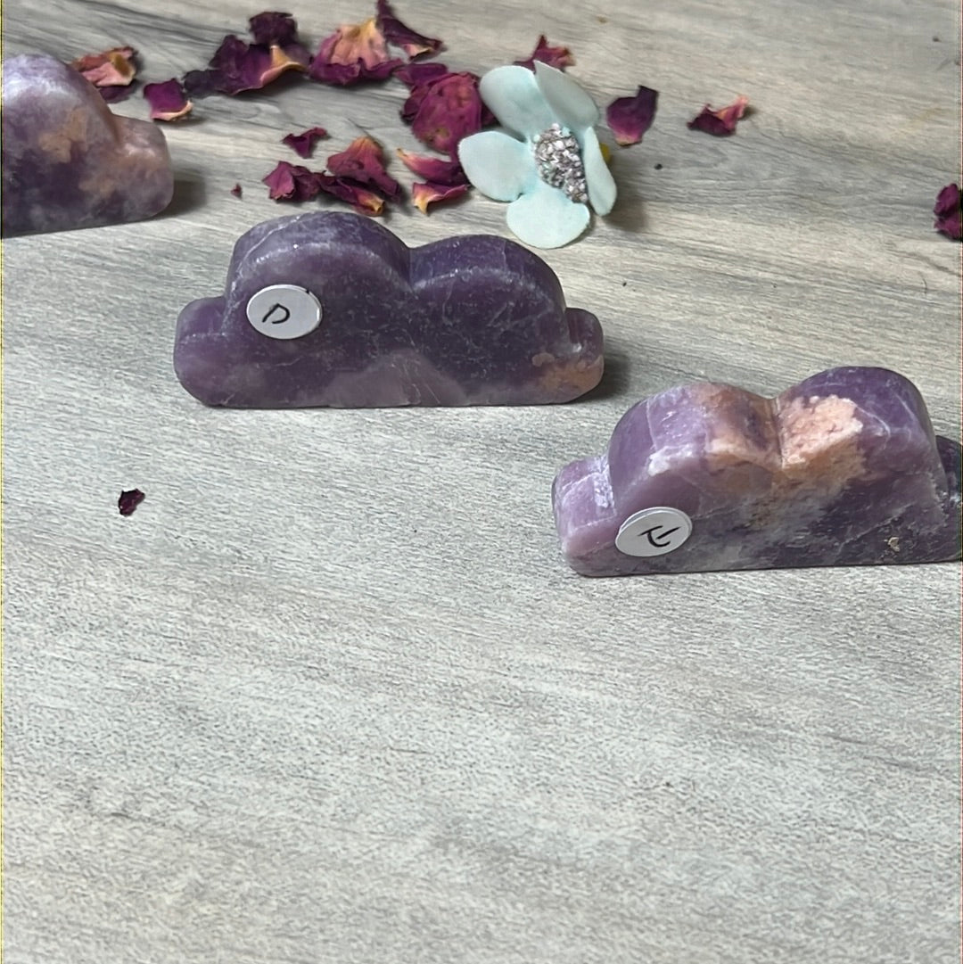 Lepidolite with stillbite Cloud