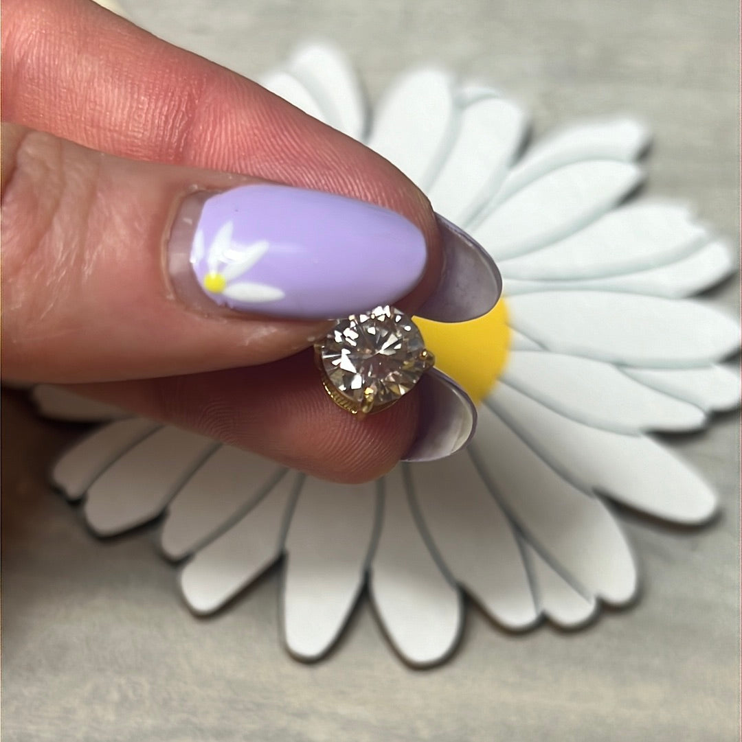 Moissanite 925 Sterling 24ct Gold Pendant - 1.65ct