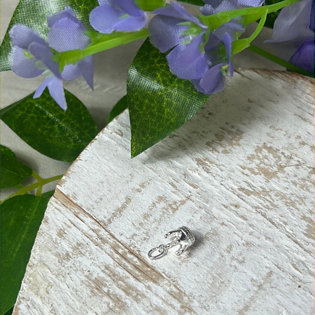 Crown 925 Sterling Silver Pendant Charm