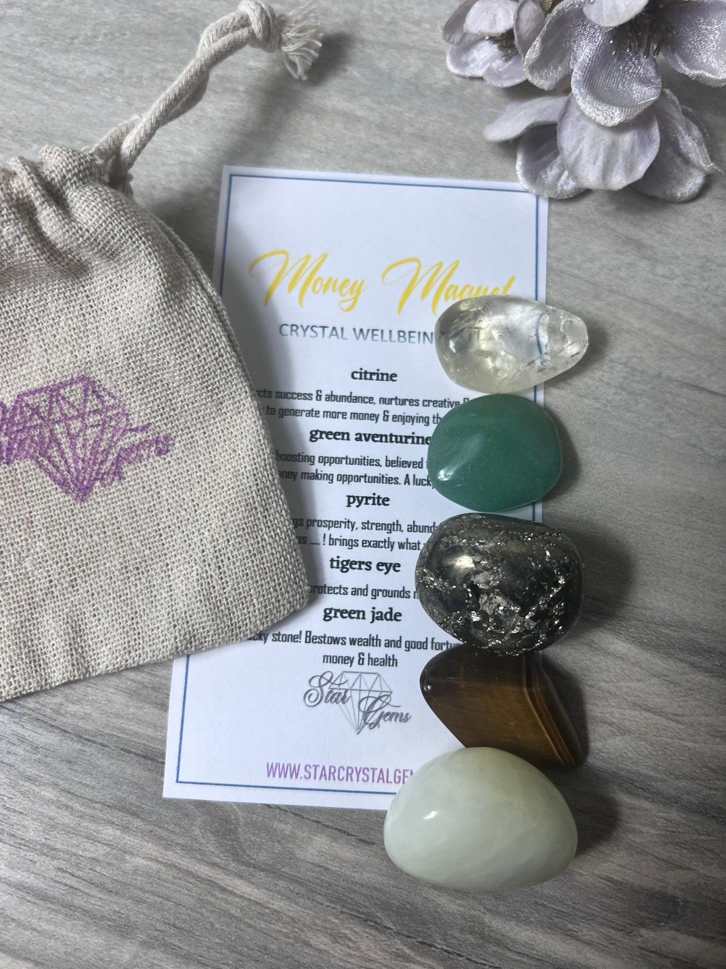 Starcrystalgems - Money Magnet - Tumblestone Kit