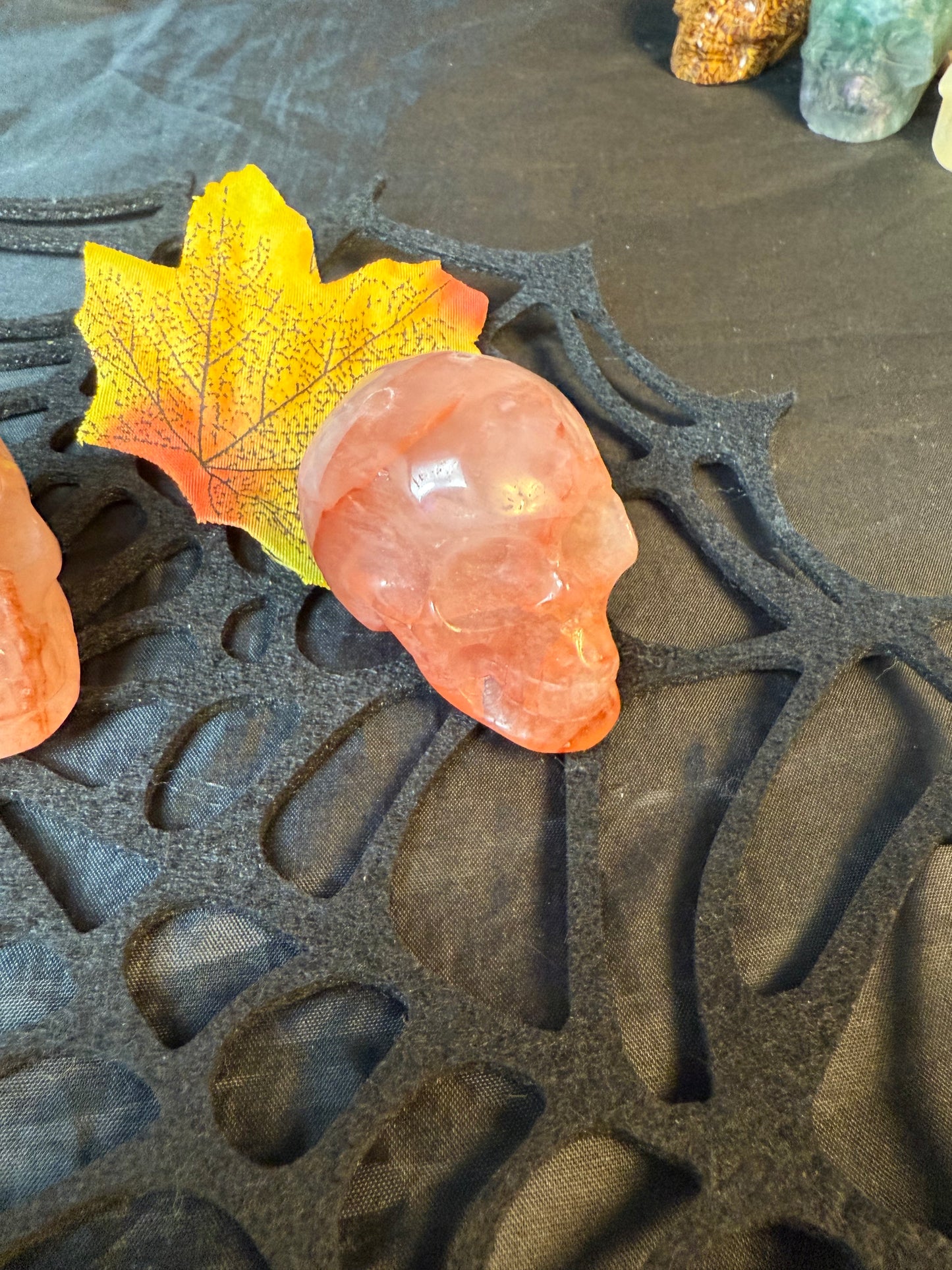 Fire Quartz Skull