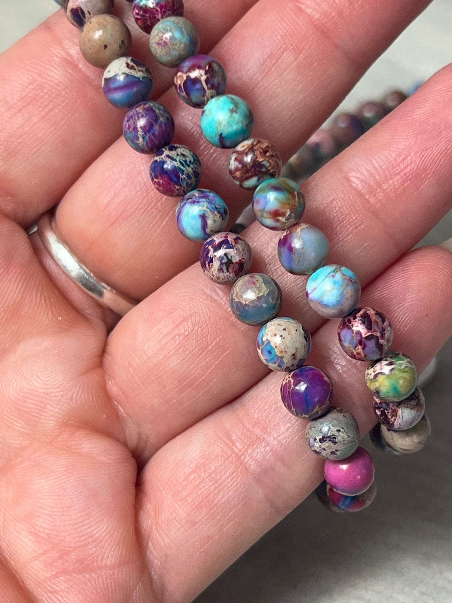 Mohave Turquoise - 6mm Bead Bracelet