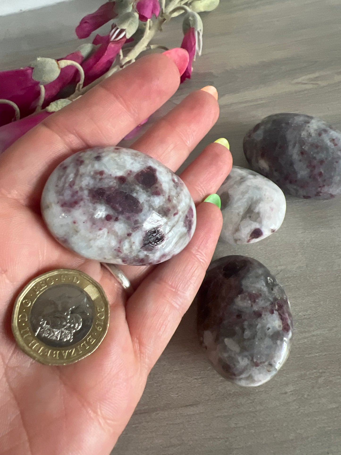 Pink Tourmaline Rubelleite Palm