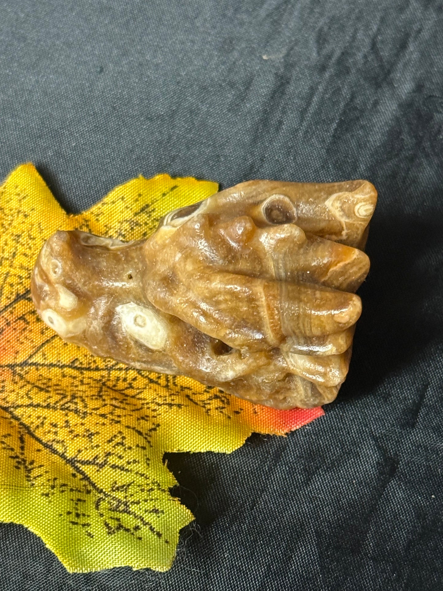 Honey Calcite Dragon