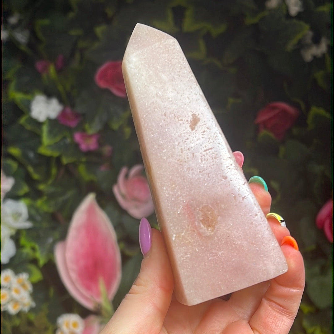 Brazilian Pink Amethyst Tower Point