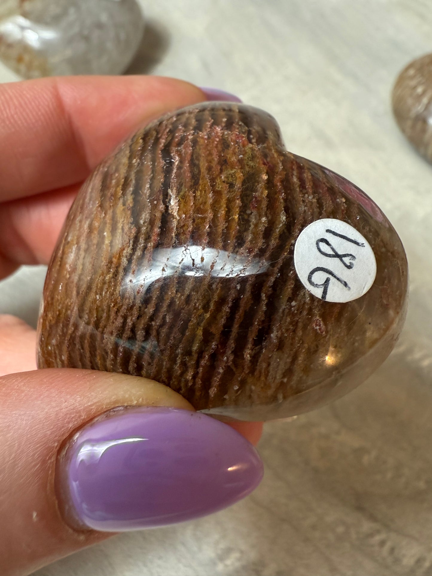 Thousand Layer Garden Quartz Heart