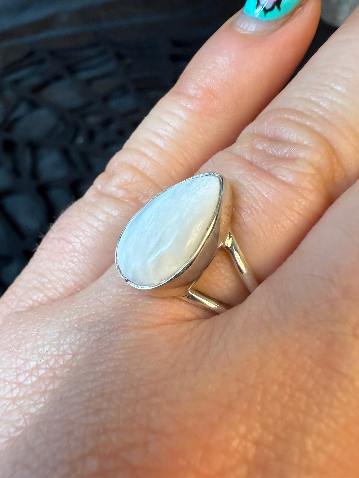 Scolecite 925 Ring - Size M