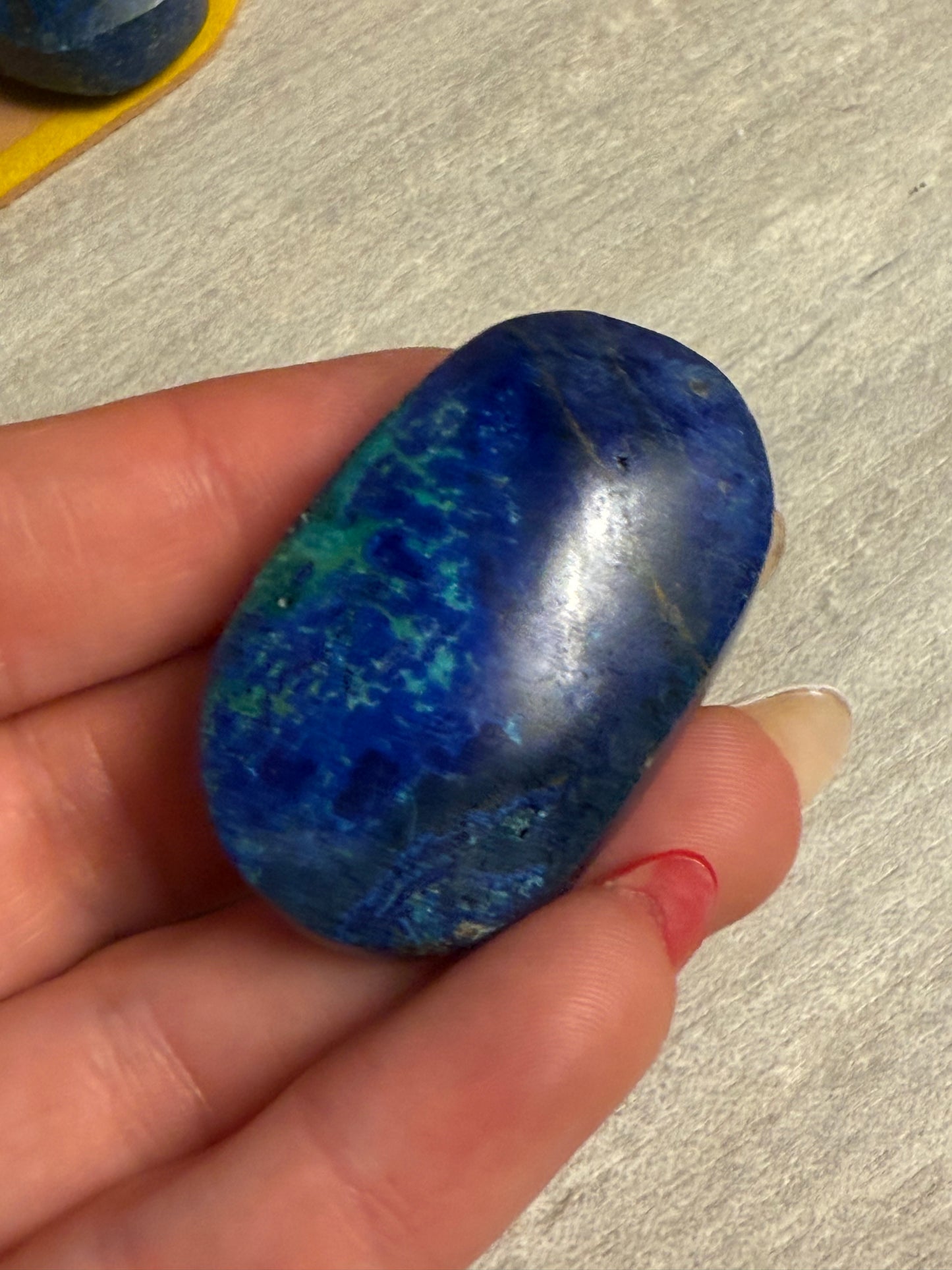 Azurite Palm Stone