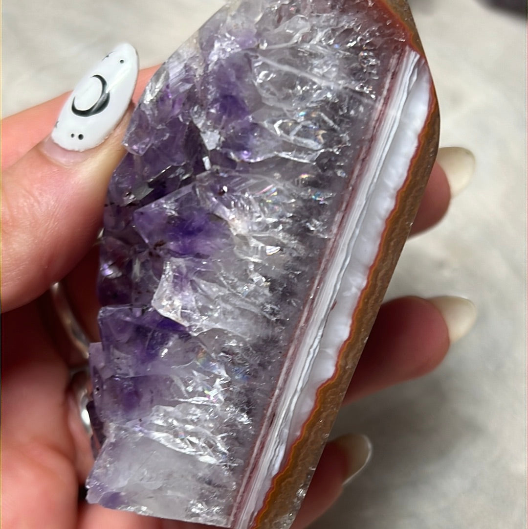 A Amethyst Agate Tower Points