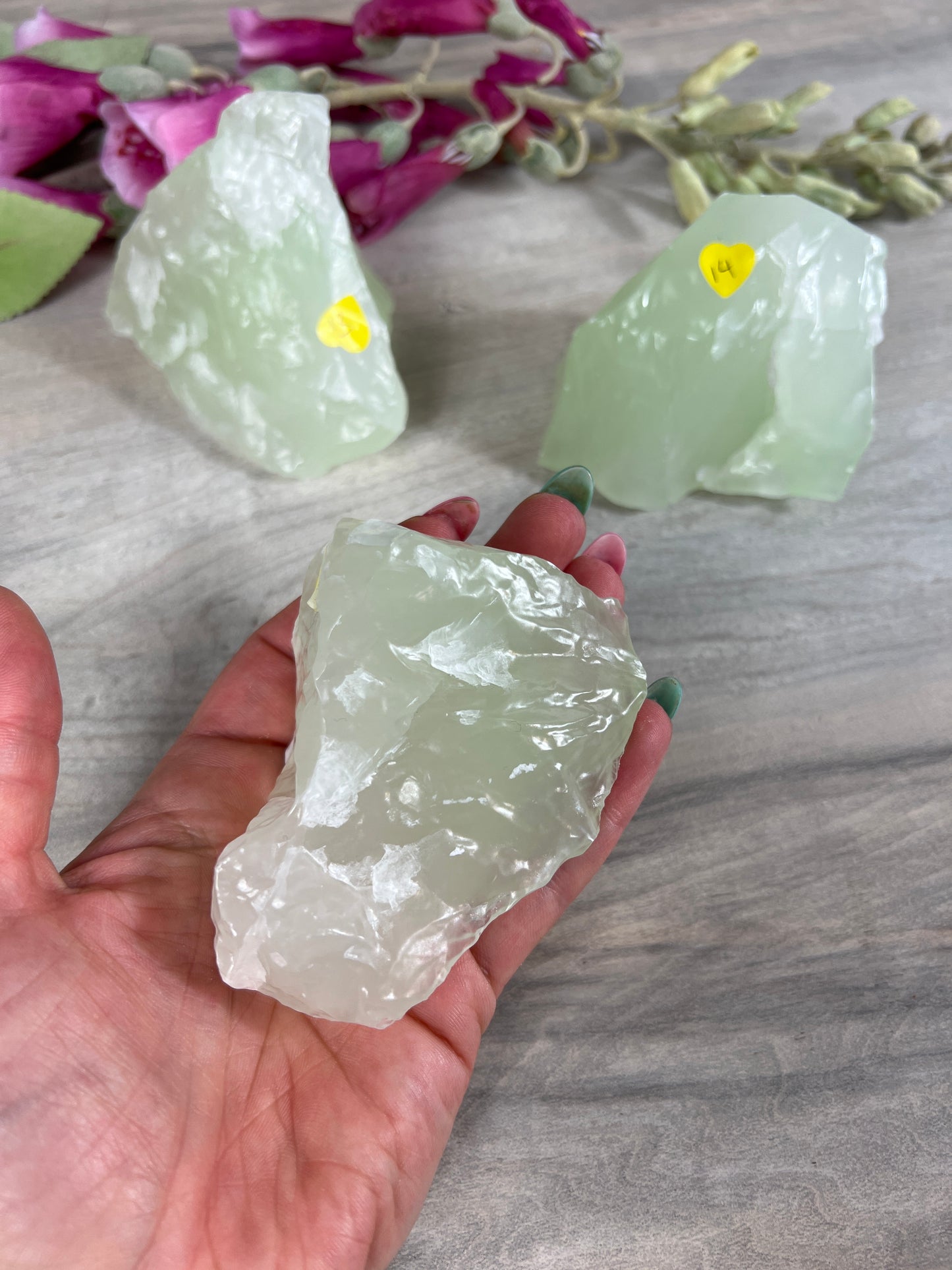 Raw Green Calcite