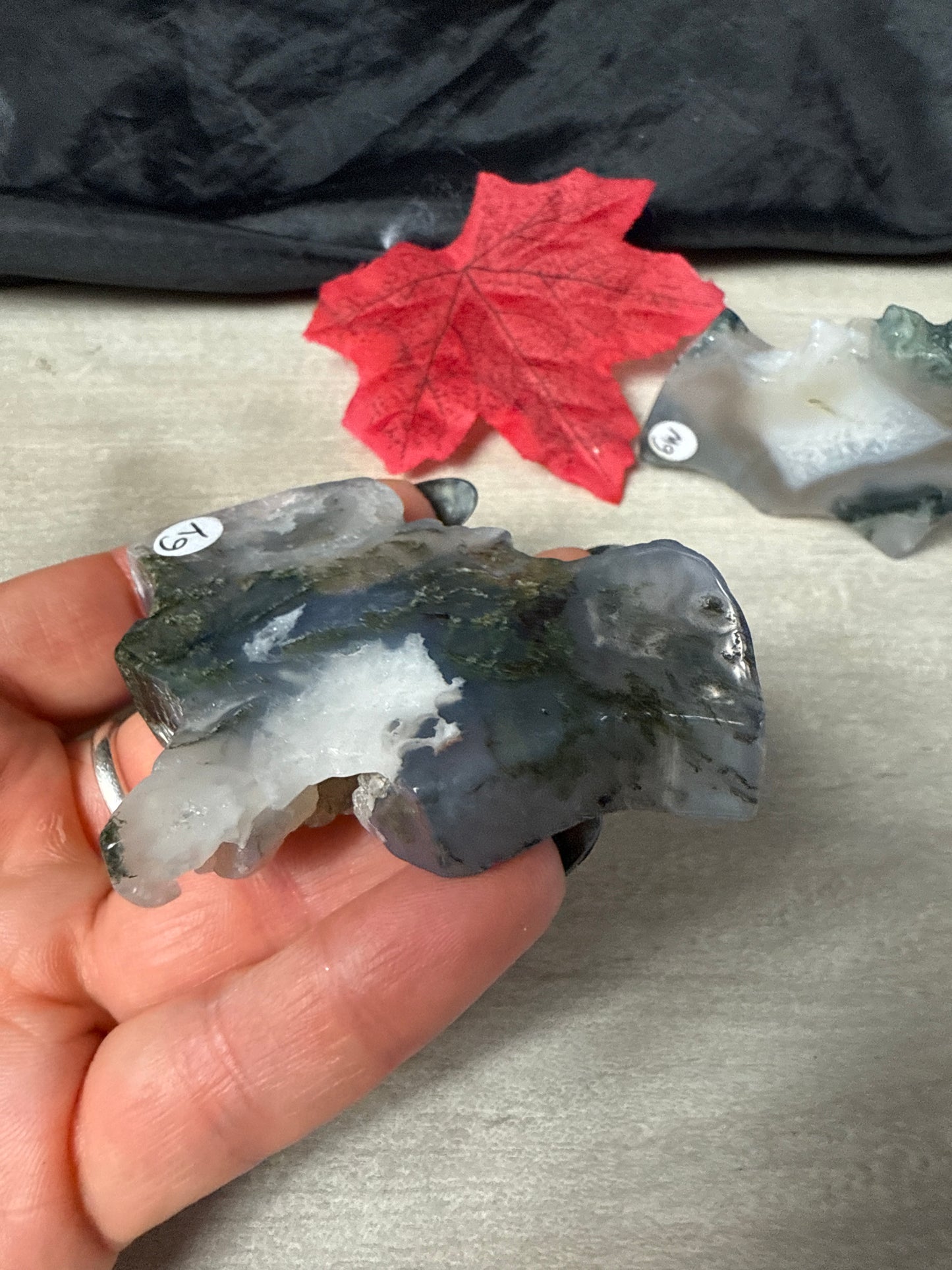 Moss agate bat