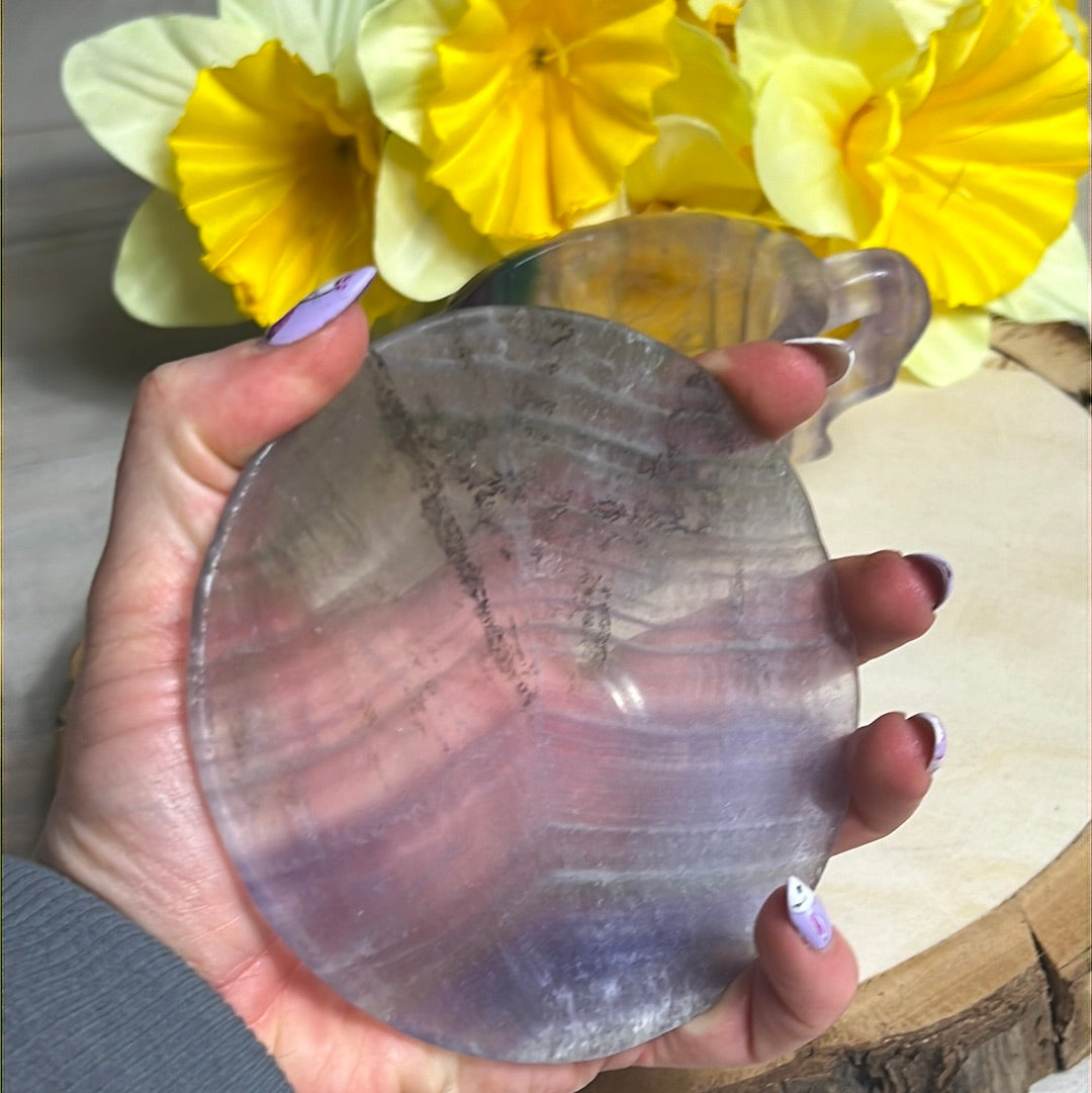 Fluorite Hand Carved Cup