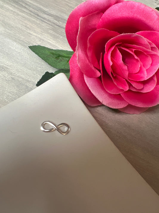 Small Infinity 925 Sterling Silver Pendant Charm