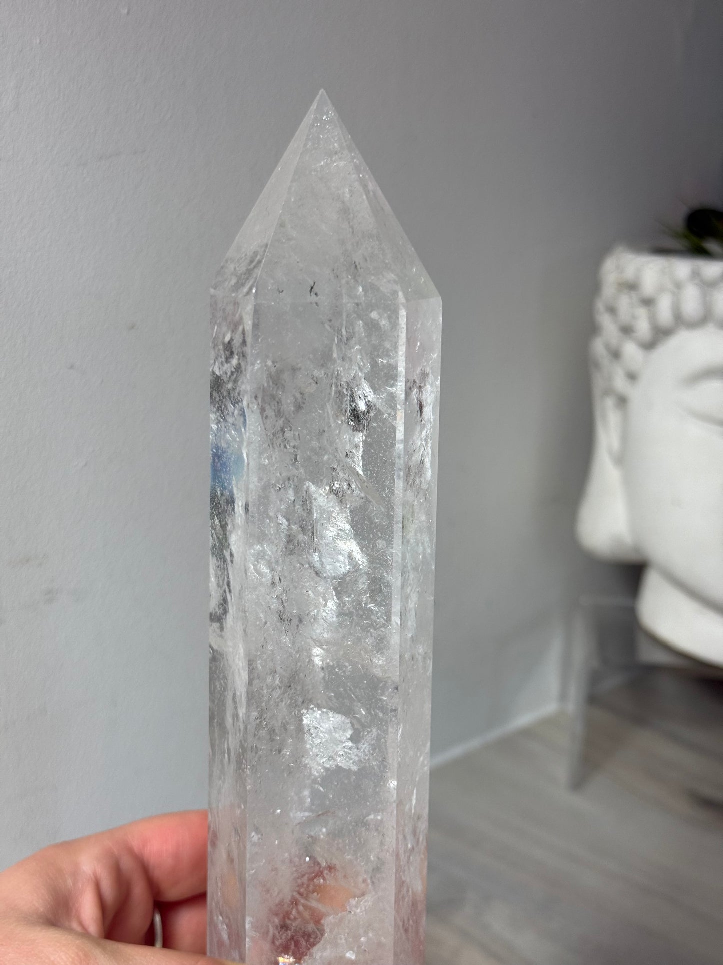 Large Clear Quartz Tower Point