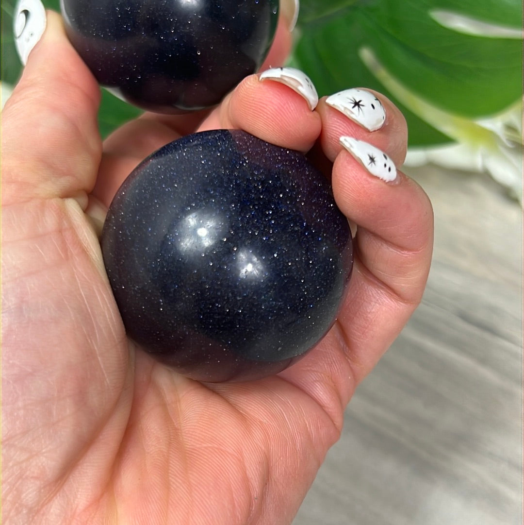 Blue Goldstone Sphere