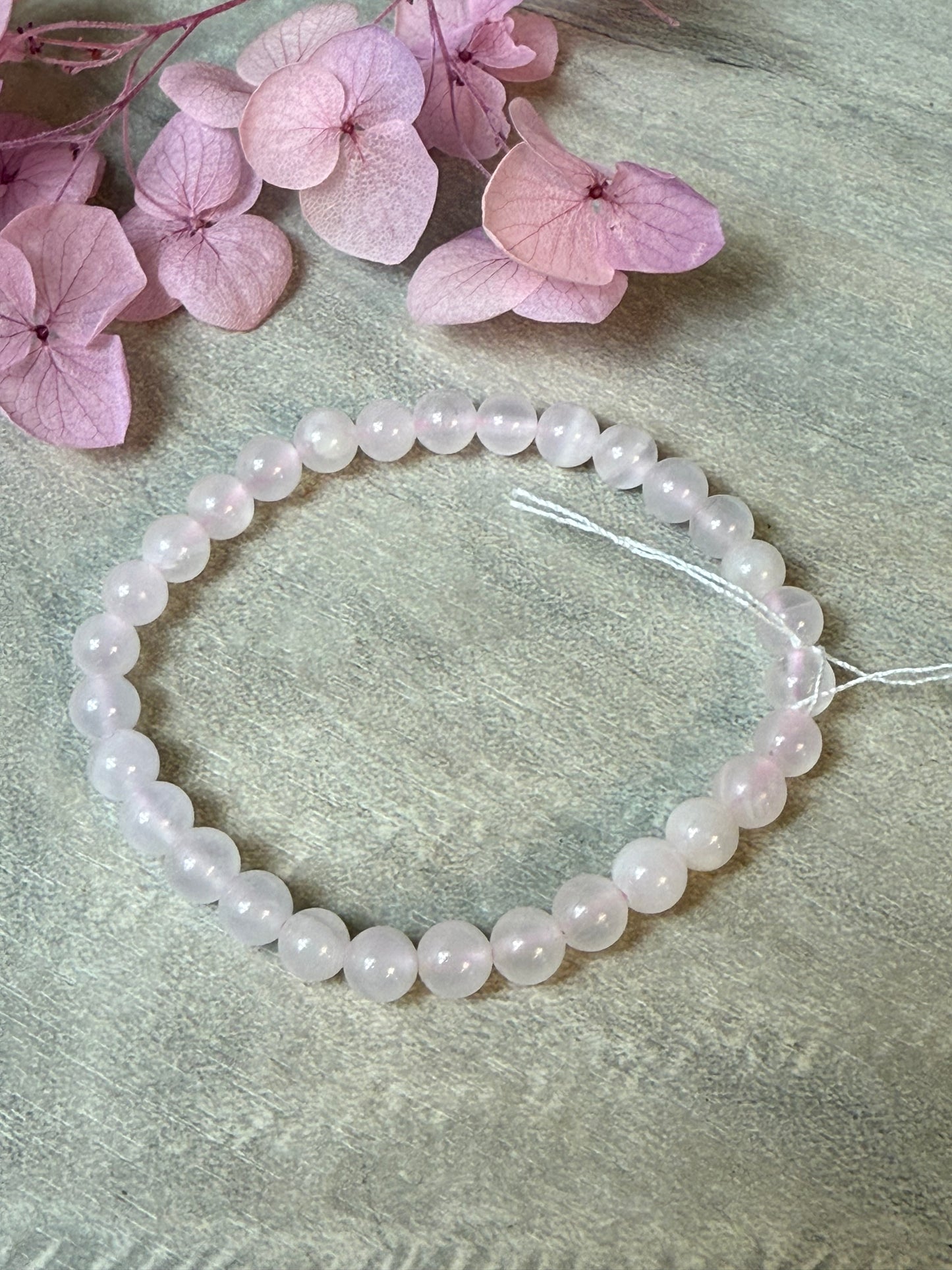 Pink Calcite Bead Bracelet